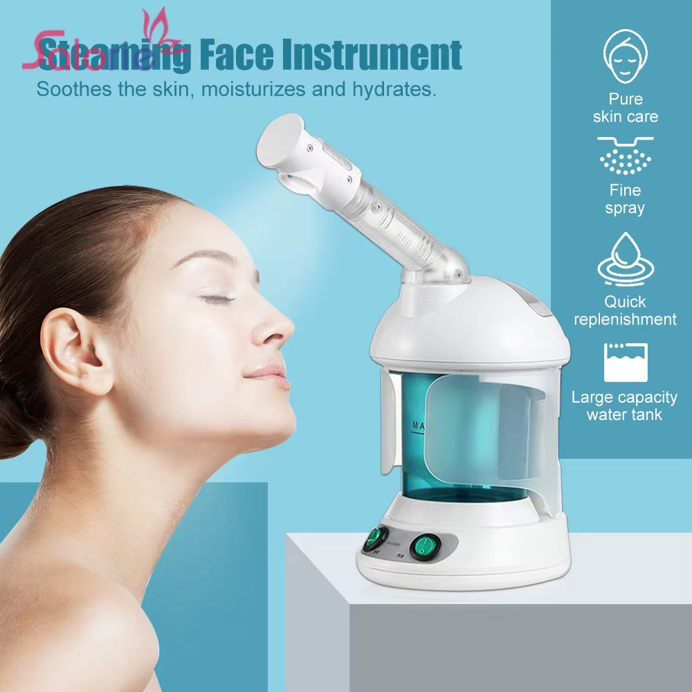 Revitalize Your Skin with the Thermal Ozone Facial Steamer - Hot Mist Vaporizer for Spa-Like Moisturization and Relaxation